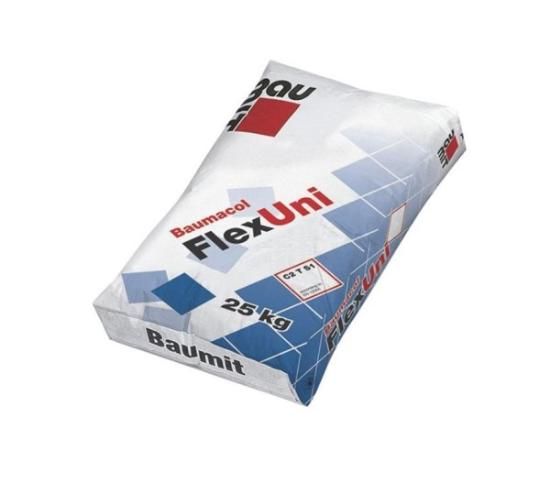 Prekės „Elastingi plytelių klijai BAUMIT Baumacol FlexUni, 25 kg“ paveikslėlis