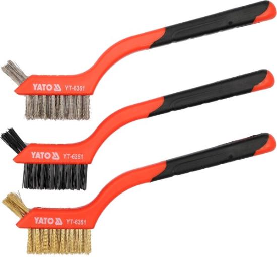 Prekės „Rinkinys šepečių rankinių 18cm 3vnt Yato“ paveikslėlis