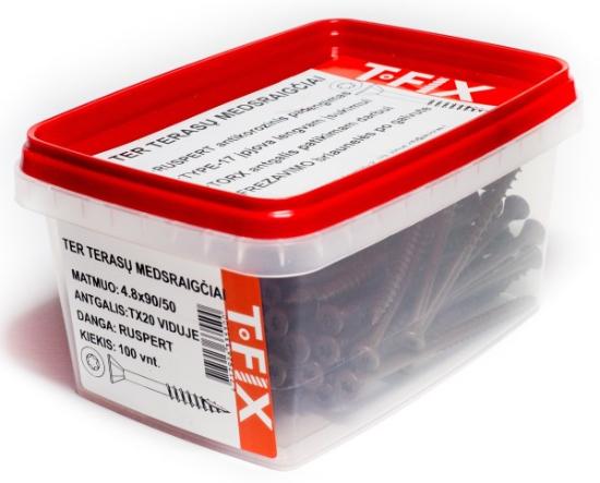 Prekės „Medsraigčiai terasiniai 4,2x55 mm 200 vnt Tx T-Fix“ paveikslėlis