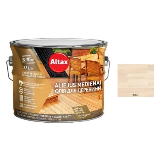 Prekės „Aliejus medienai ALTAX Altaxin 2,5 l baltas“ paveikslėlis