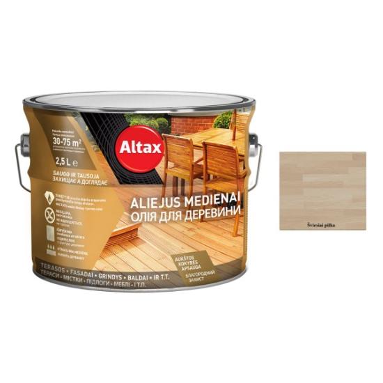 Prekės „Aliejus medienai ALTAX Altaxin 2,5 l šviesiai pilkas“ paveikslėlis