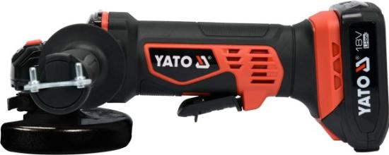 Prekės „Šlifuoklis kampinis akumuliatorinis 18V/2,0Ah 125 mm YT-82826 Yato“ paveikslėlis