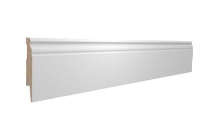 Prekės „Grindjuostė MPP PRESTIGE P124 Balta B134 2400x100x16mm“ paveikslėlis