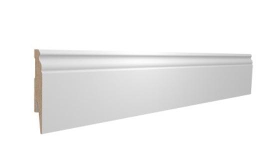 Prekės „Grindjuostė MPP PRESTIGE P124 Balta B134 2400x100x16mm“ paveikslėlis
