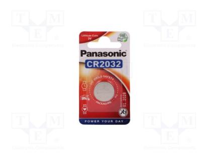 Prekės „Elementai ličio PANASONIC, CR2032 -1BP, 1 vnt.“ paveikslėlis