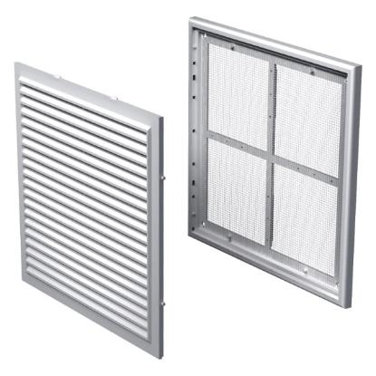 Prekės „Grotelės ventiliacinės plastikinės MV250S 250 x 250 mm su nuimamu rėmeliu Vents“ paveikslėlis