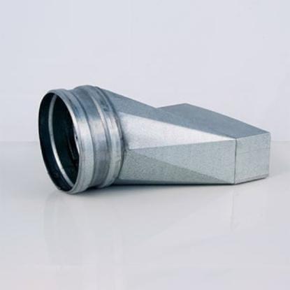 Prekės „Perėjimas ortakių nesimetrinis iš 150 x 50 mm į Ø 100 mm 5TN15D10 Glori“ paveikslėlis
