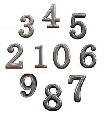 Prekės „Numeris buto 6/9 CP plastmasinis chromo“ paveikslėlis