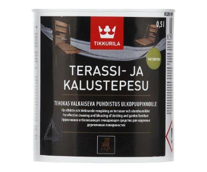 Prekės „Valiklis, medžiui/baldams Tikkurila Terrasi-Ja Kalustepesu, 0.5 l“ paveikslėlis