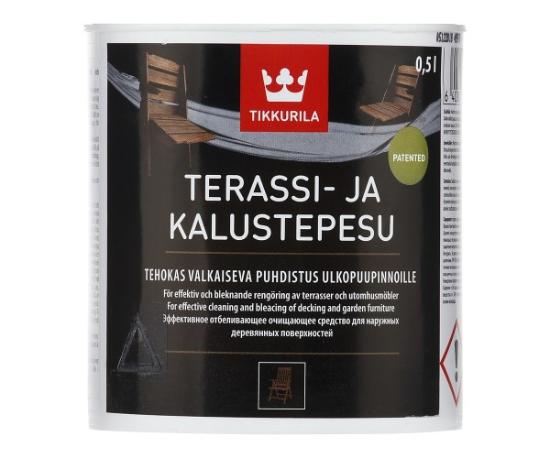 Prekės „Valiklis, medžiui/baldams Tikkurila Terrasi-Ja Kalustepesu, 0.5 l“ paveikslėlis