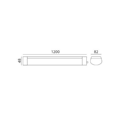 Prekės „Šviestuvas LED CORTEZ2 60W 4000K 5400Lm IP65 Kobi“ paveikslėlis