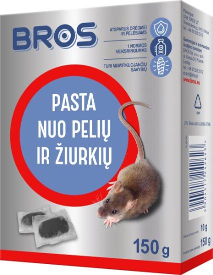 Prekės „Masalas pelėms ir žiurkėms 150 g Bros“ paveikslėlis