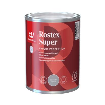 Prekės „Gruntas metalui antikorozinis matinisTikkurila Rostex Super šviesiai pilkas 1 l“ paveikslėlis