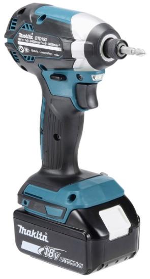 Prekės „Suktuvas akumuliatorinis 18V 1/4 170Nm DTD153Z Makita, be akumuliatoriaus ir kroviklio“ paveikslėlis