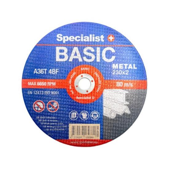 Prekės „Diskas pjovimui metalo 230x2x22,2 Basic“ paveikslėlis