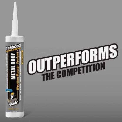 Prekės „Polimerinis hermetikas stogui Titebond Weather Master METAL ROOF, pusiau skaidrus, 300 ml“ paveikslėlis