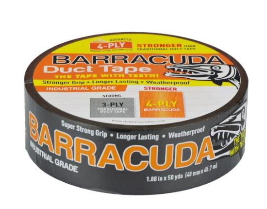 Prekės „Juosta armuota audiniu "BARRACUDA DUCT TAPES" 48 mm x 45,70 m DOLPHIN“ paveikslėlis