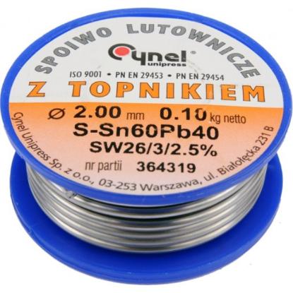 Prekės „Lydmetalis litavimui 2 mm 100 g Cynel“ paveikslėlis