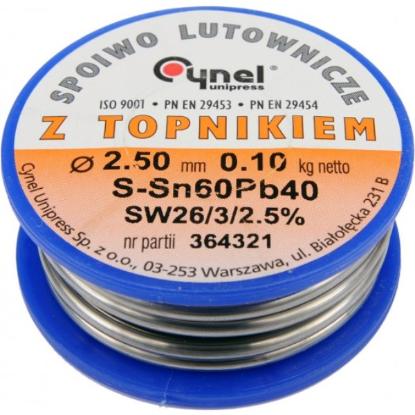Prekės „Lydmetalis litavimui 2,5 mm 100 g Cynel“ paveikslėlis