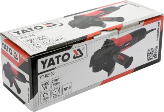 Prekės „Šlifuoklis kampinis 125 mm 1100 W YT-82100 Yato“ paveikslėlis