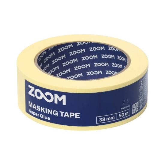 Prekės „Juosta dažymo 38 mm x 50 m ZOOM geltona“ paveikslėlis