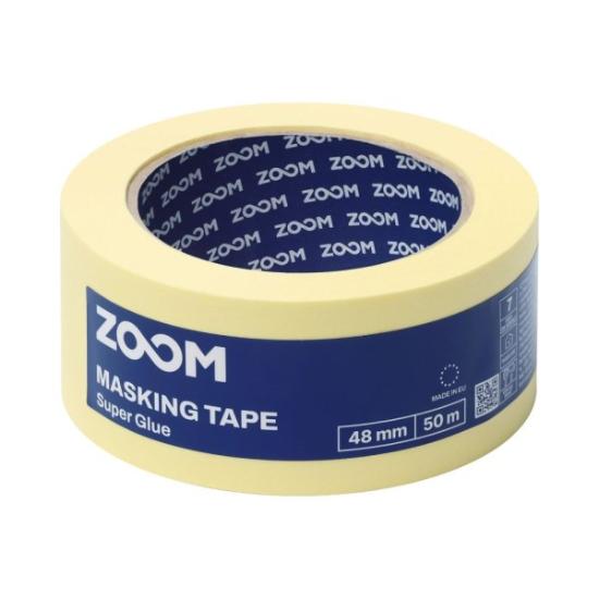 Prekės „Juosta dažymo 48 mm x 50 m ZOOM geltona“ paveikslėlis