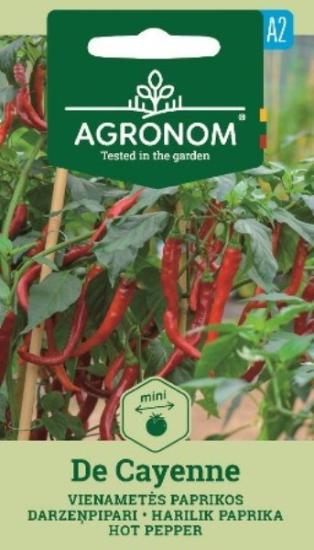 Prekės „Vienamečių paprikų sėklos DE CAYENNE Agronom“ paveikslėlis