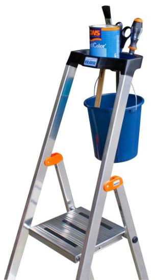 Prekės „Kopėčios aliuminės 6 pakopų 1,25 x 2,05 x 3,25 m Safety Krause 126344“ paveikslėlis