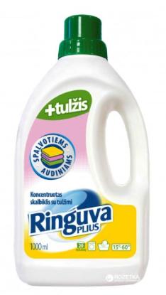 Prekės „Audinių skalbiklis su tulžimi Ringuva Plius, 1000 ml“ paveikslėlis