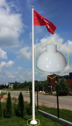 Prekės „Gaubtas vėliavos stiebo uždengimui 30 x 15 cm“ paveikslėlis