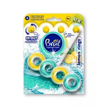 Prekės „Muiliukas WC 40 g Lemon rings Brait“ paveikslėlis