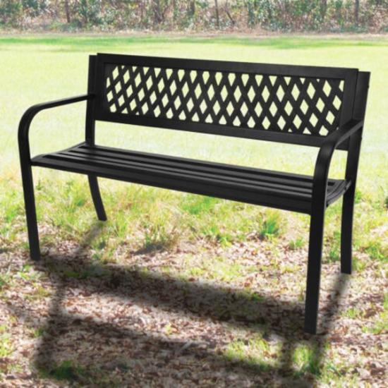 Prekės „Metalinis sodo suoliukas 119 x 50 x 75 cm max 220 kg Koopman“ paveikslėlis