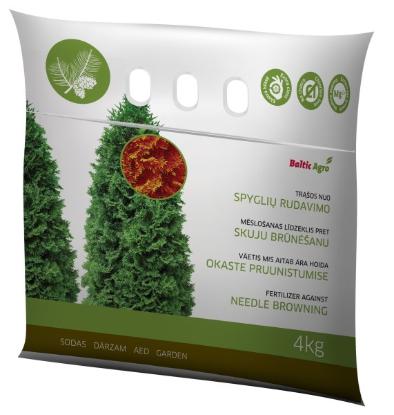 Prekės „Trąšos spygliuočiams nuo rudavimo 4 kg“ paveikslėlis