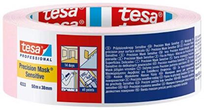 Prekės „Juosta dažymo jautriems paviršiams ir lygiems kraštams 50mm x 50 m TESA“ paveikslėlis