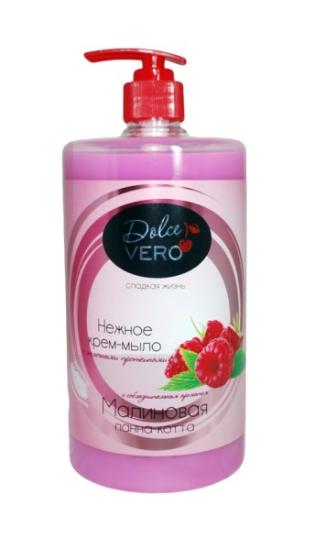 Prekės „Muilas skystas DolceVero aviečių 500ml“ paveikslėlis