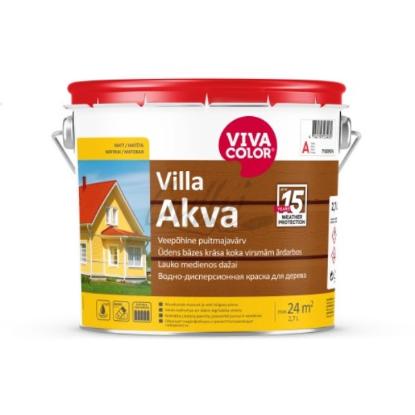 Prekės „Dažai matiniai medienai Vivacolor Villa-Akva 502X geltona 2,7 l“ paveikslėlis