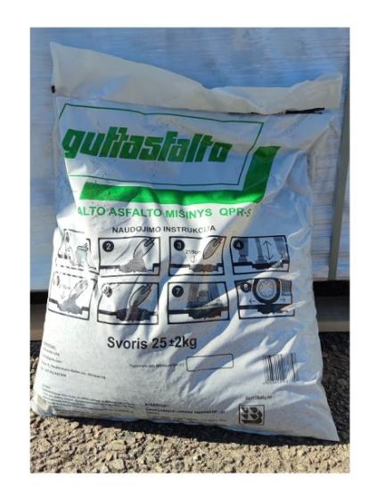 Prekės „GUTTASFALTAS Šaltas asfaltas 25kg“ paveikslėlis