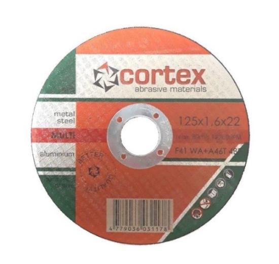Prekės „Diskas pjovimui universalus 125 x 1,6 x 22,2 mm Multi Cortex“ paveikslėlis
