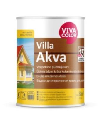 Prekės „Dažai matiniai medienai VivacolorVilla-Akva 335X žalia 2,7 l“ paveikslėlis