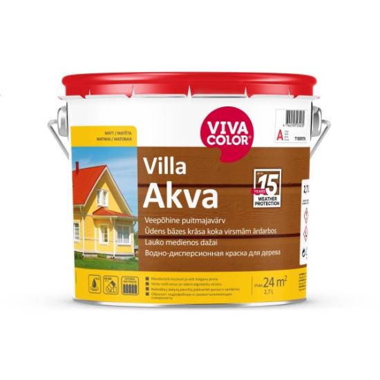 Prekės „Dažai matiniai medienai Vivacolor Villa-Akva A 2,7 l“ paveikslėlis