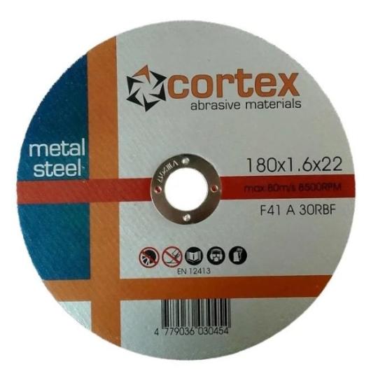 Prekės „Diskas pjovimui metalo 180x1,6x22,2 mm Cortex“ paveikslėlis