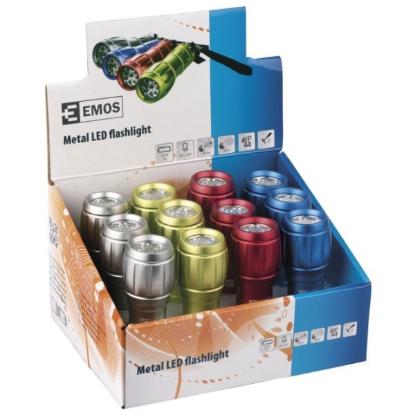 Prekės „Žibintuvėlis LED 9 metalinis 3 x AAA EMOS“ paveikslėlis