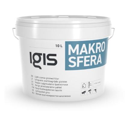 Prekės „Glaistas statybinis vidaus darbams IGIS Makrosfera 10 l“ paveikslėlis
