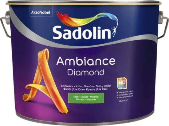 Prekės „Vandeniniai sienų dažai SADOLIN AMBIANCE DIAMOND, 10 l, BW bazė, matiniai“ paveikslėlis