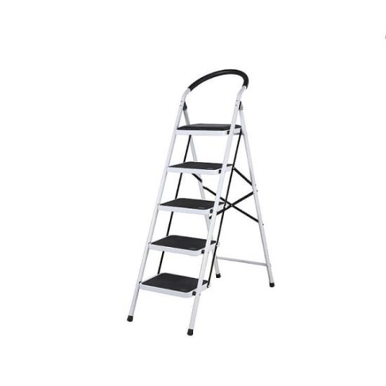 Prekės „Kopėčios plieninės buitinės 5 pakopų 118 cm SF0505A“ paveikslėlis
