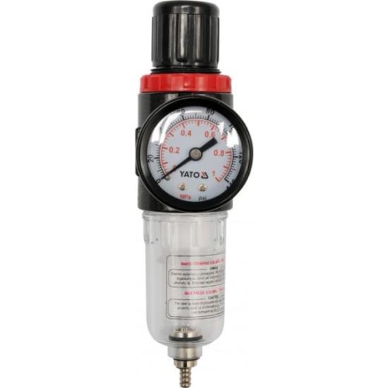 Prekės „Reduktorius oro su filtru kompresoriui 1/4" 0.93MPa YT-2382 YATO“ paveikslėlis