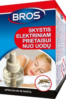 Prekės „Elektrinio fumigatoriaus skystis nuo uodų Bros“ paveikslėlis