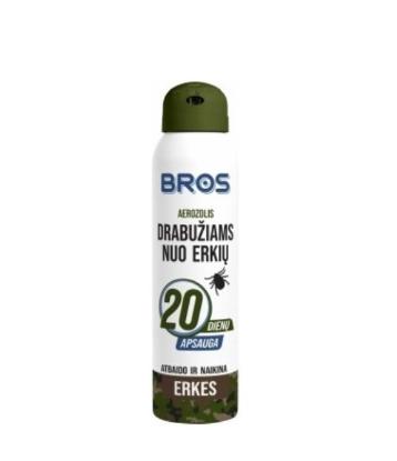Prekės „Aerozolis drabužiams nuo erkių 664 Bros 90 ml.“ paveikslėlis