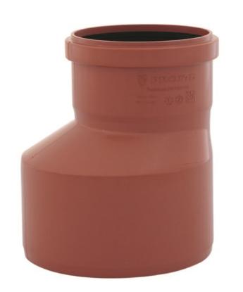 Prekės „Perėjimas lauko kanalizacijai raudona su tarpine Ø 160 / 110 mm PROFIL“ paveikslėlis