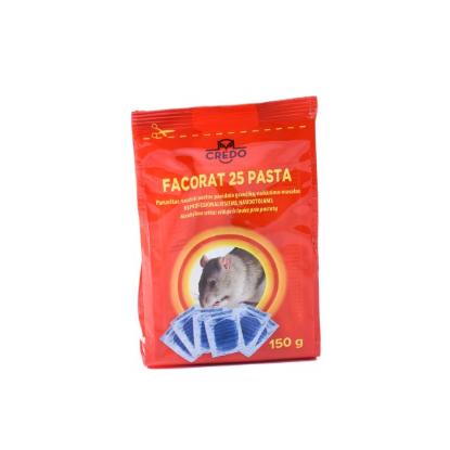 Prekės „Nuodai graužikams FACORAT 25 PASTA 150 g“ paveikslėlis